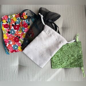 4 Jewelry Pouches: Kendra Scott, Whitehouse Black Market, Brighton & unbranded